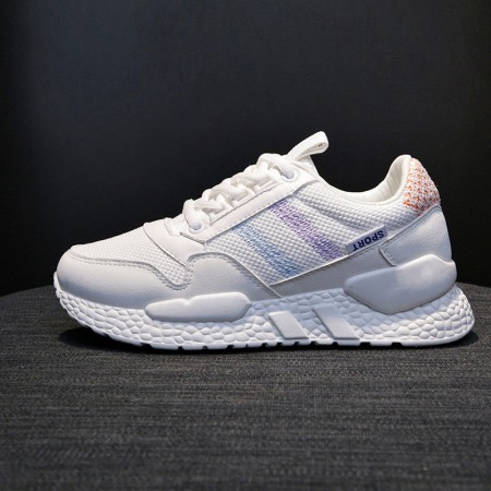 Spring New Women's Flying Woven Fitness Sports Shoes Breathable Running Board Shoes
